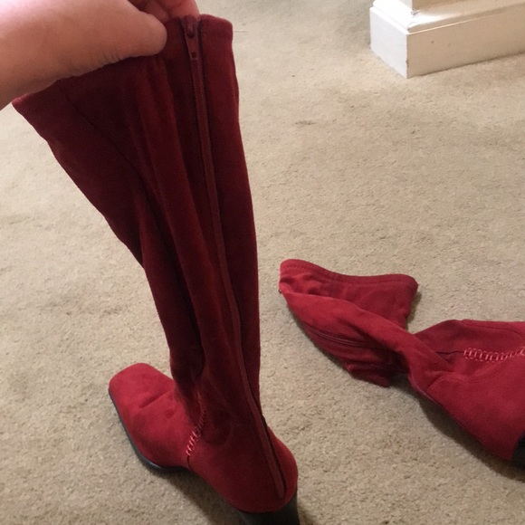 ⚡️FINAL PRICE⚡️ Vintage Red Rare Franco Sarto Boots - Picture 6 of 16